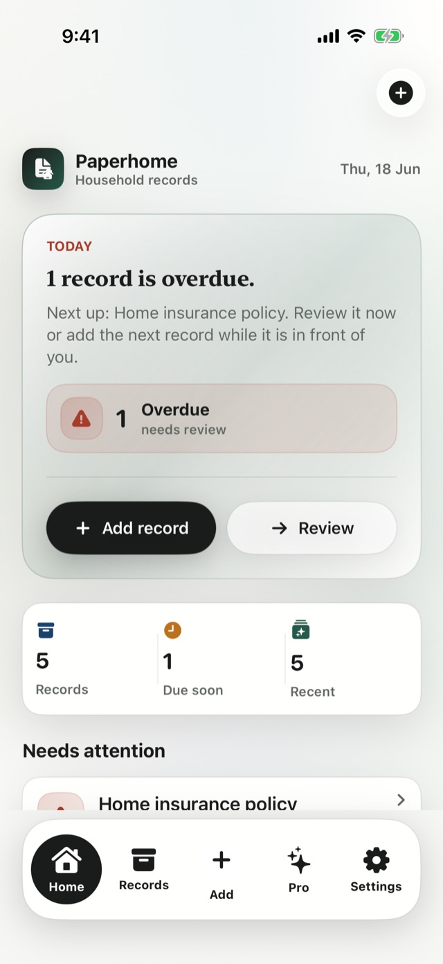 Paperhome screenshot